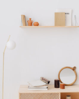 Wall shelf in natural wood 60 cm and 90 cm – Macarelleta